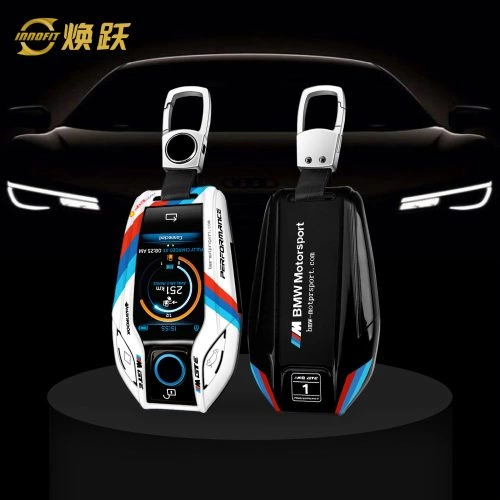 BMEA1-White Blue Color-Car Key Cover For BMW