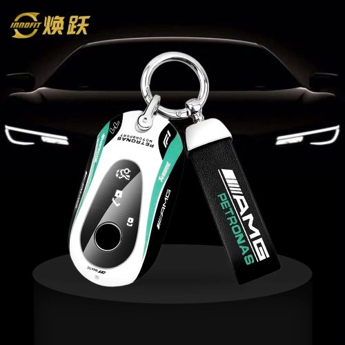 MEAA1-White Green Color-Car Key Cover For Mercedes-Benz