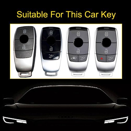 MEBA1-White Green Color-Car Key Cover For Mercedes-Benz
