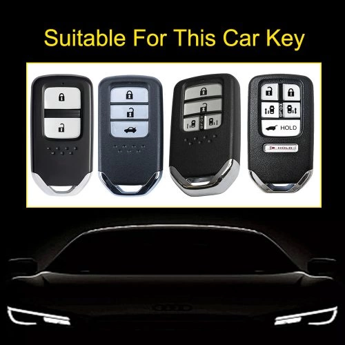 HOAA1-White Red Color-Car Key Cover For Honda