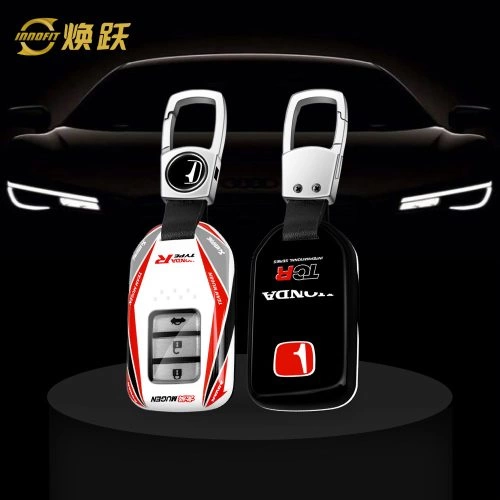 HOAA1-White Red Color-Car Key Cover For Honda