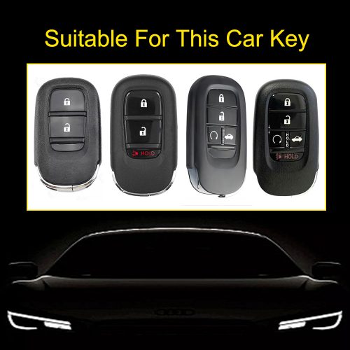 HOBA1-White Red Color-Car Key Cover For Honda