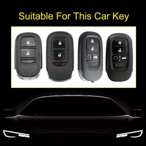 HOBA1-White Red Color-Car Key Cover For Honda