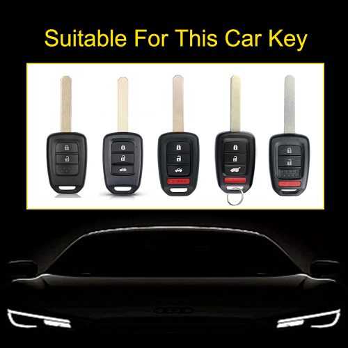 HOMA1-Black Red Color-Car Key Cover For Honda