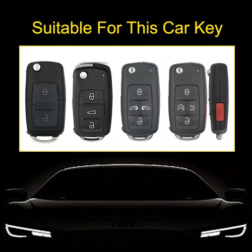 VOBA1-White Blue Color-Car Key Cover For Volkswagen