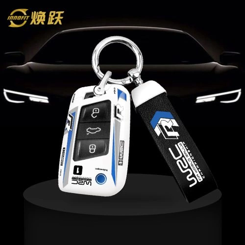 VODA1-White Blue Color-Car Key Cover For Volkswagen