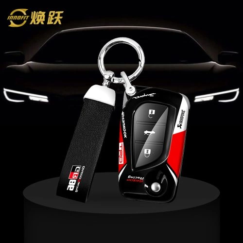 TOAA1-Black Red Color-Car Key Cover For Toyota