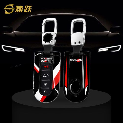 TOEA1-Black Red Color-Car Key Cover For Toyota
