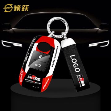 TOZA1-Black Red Color-Car Key Cover For Toyota