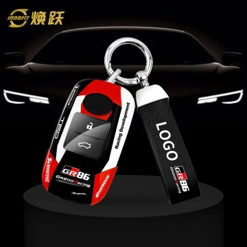 TOZA1-Black Red Color-Car Key Cover For Toyota