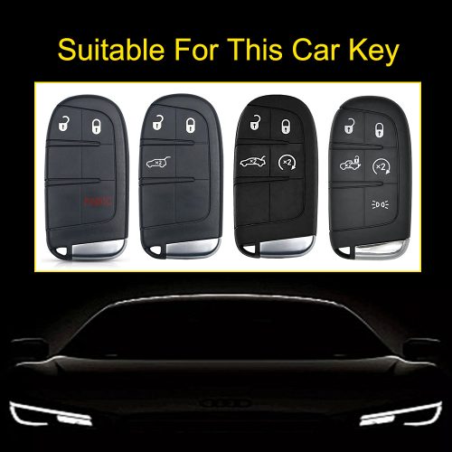 JEIA1-Black Yellow Color-Car Key Cover For Jeep