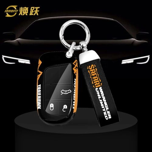 CYBA1-Black Yellow Color-Car Key Cover For Chrysler