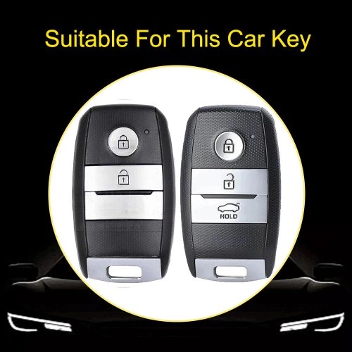 KIHA1-White Red Color-Car Key Cover For Kia