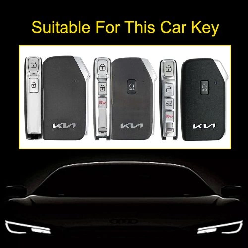 KIKA1-Black Red Color-Car Key Cover For Kia