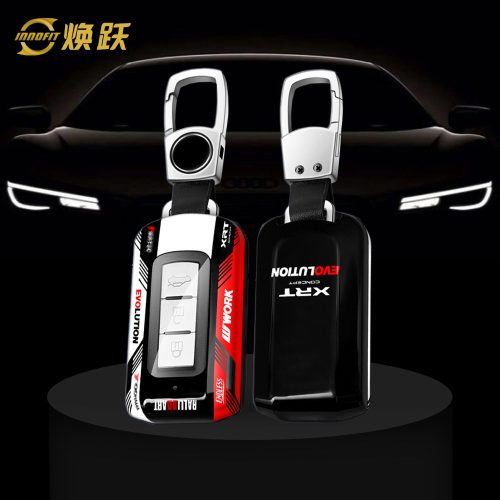 MIAA1-Black Red Color-Car Key Cover For Mitsubishi