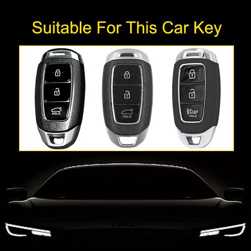 HYAA1-Black Red Color-Car Key Cover For Hyundai