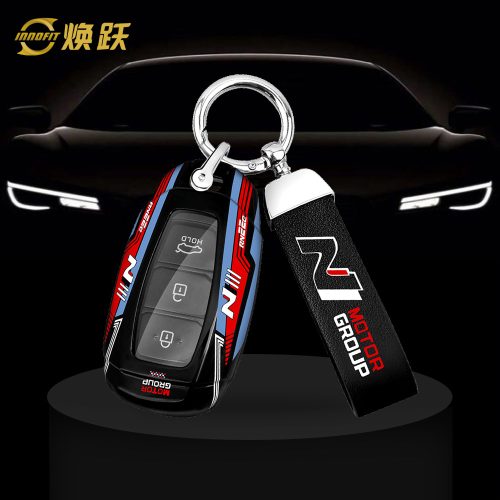 HYAA1-Black Red Color-Car Key Cover For Hyundai