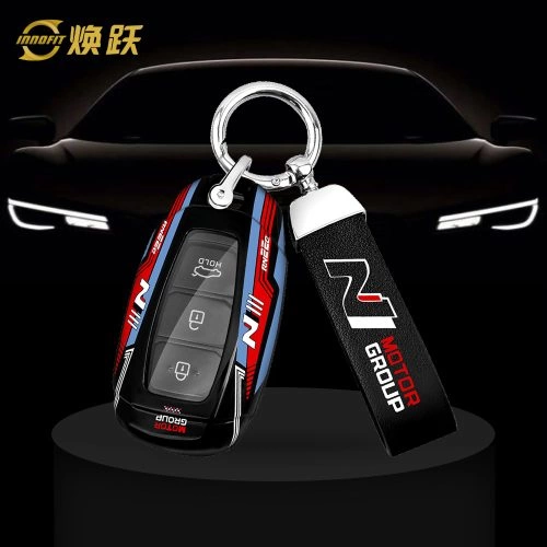 HYAA1-Black Red Color-Car Key Cover For Hyundai