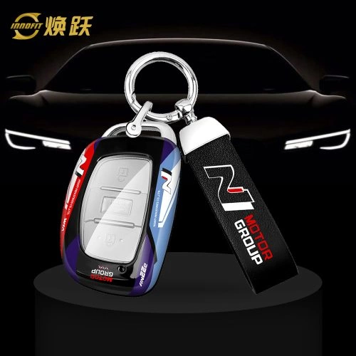 HYDA1-Black Red Color-Car Key Cover For Hyundai