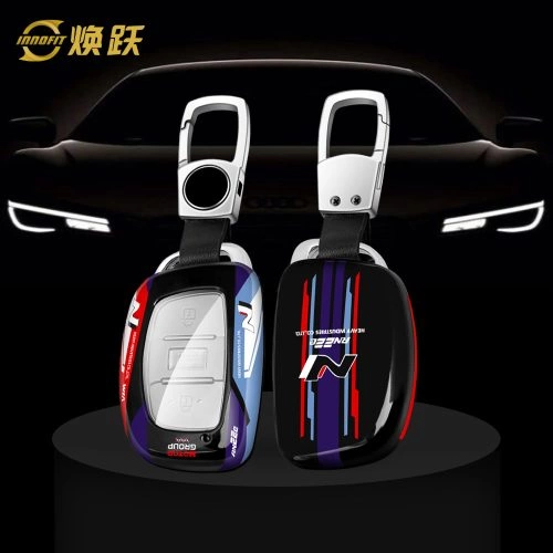 HYDA1-Black Red Color-Car Key Cover For Hyundai