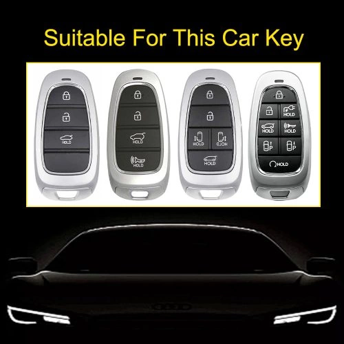 HYEA1-Black Red Color-Car Key Cover For Hyundai