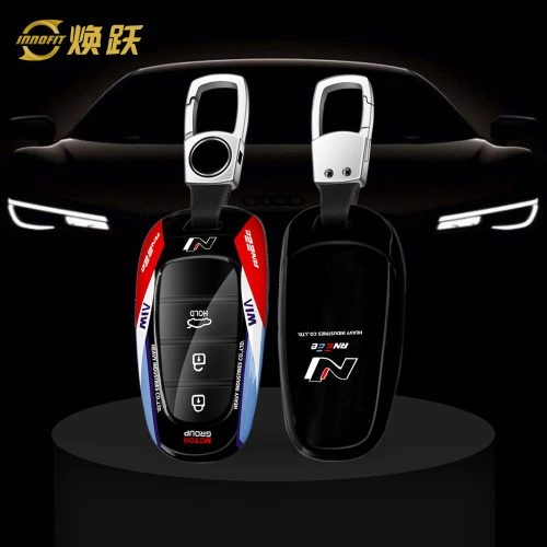 HYEA1-Black Red Color-Car Key Cover For Hyundai