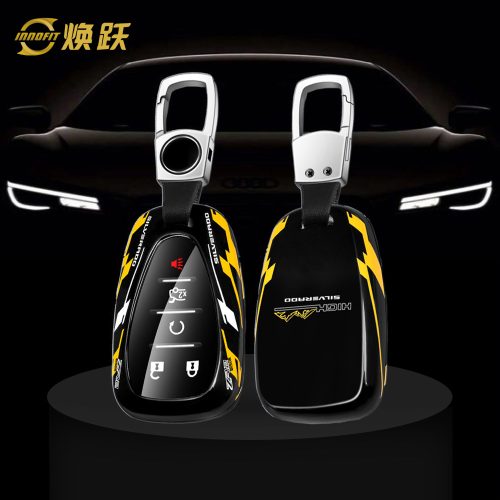 CEAA1-Black Yellow Color-Car Key Cover For Chevrolet