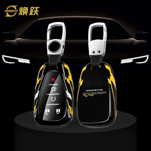 CEAA1-Black Yellow Color-Car Key Cover For Chevrolet