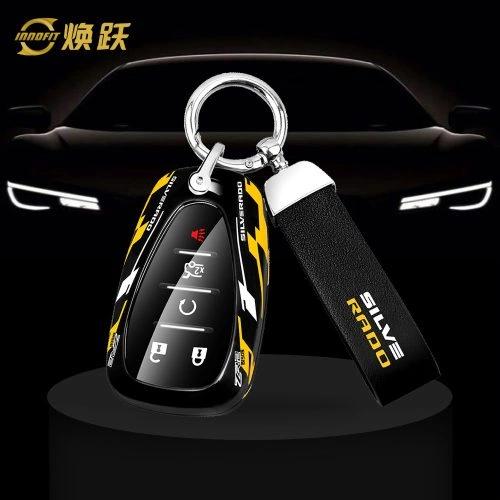 CEAA1-Black Yellow Color-Car Key Cover For Chevrolet
