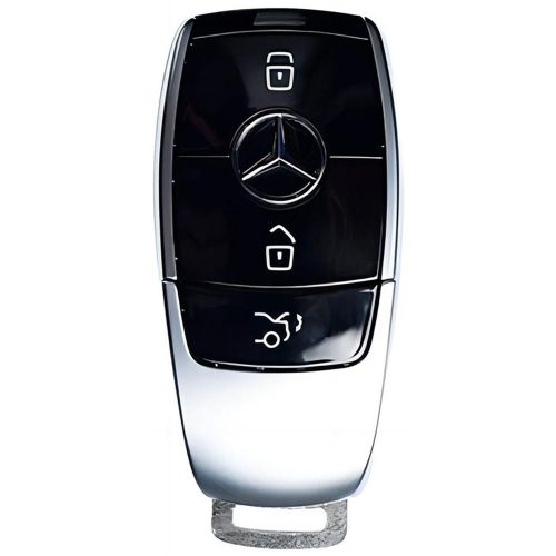 MEB1T1-Flowing Sand Silver Plating- Car Key Cover For Mercedes-Benz