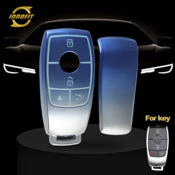 MEB4T1-Gradient Blue- Car Key Cover For Mercedes-Benz