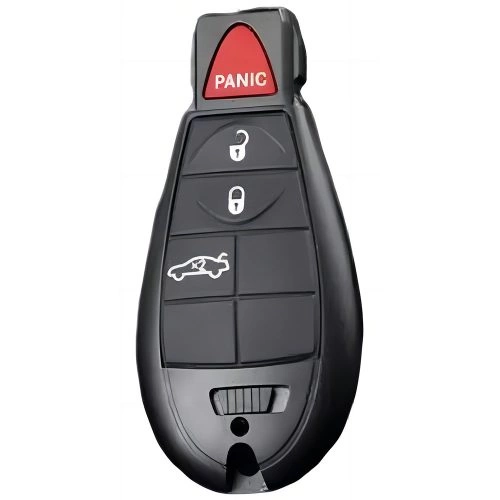JEC1T1-Red-Gold Plating- Car Key Cover For Jeep Dodge Chrysler
