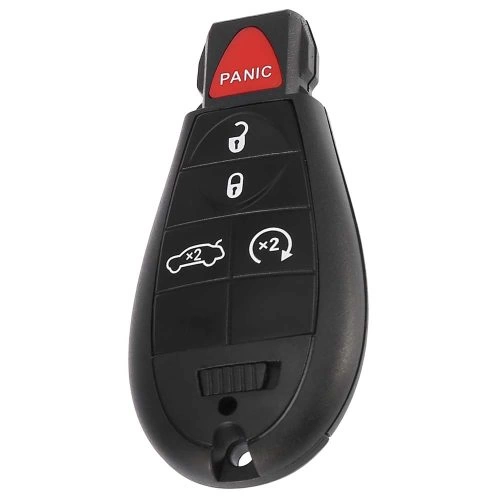 JEC9T1-Black-Gold Plating- Car Key Cover For Jeep Dodge Chrysler