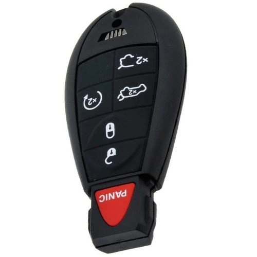 JEC8T1-White-Gold Plating- Car Key Cover For Jeep Dodge Chrysler