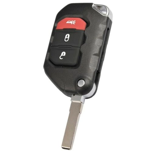 JED2T1-Black-Gold Plating- Car Key Cover For Jeep
