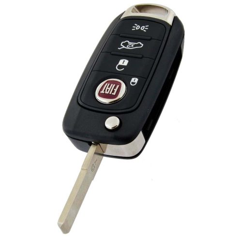 FIB2T1-Black-Gold Plating- Car Key Cover For Fiat