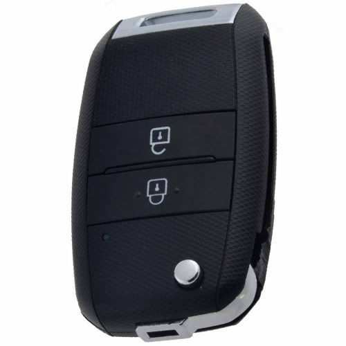 KIE3T1-Black-Silver Plating- Car Key Cover For Kia