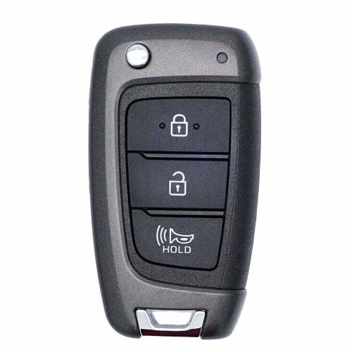 HYB2T1-White-Gold Plating- Car Key Cover For Hyundai