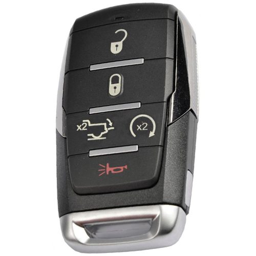 JEE6T1-Nero-Placcatura oro-Copertura della chiave dell'auto per Jeep Dodge