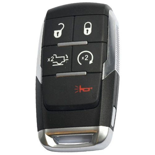 JEE5T1-Black-Gold Plating- Car Key Cover For Jeep Dodge