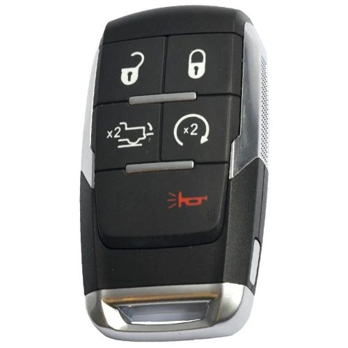 JEE5T1-Black-Gold Plating- Car Key Cover For Jeep Dodge
