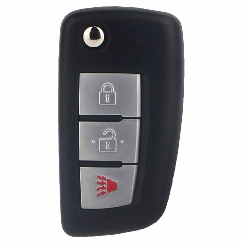 NIC3T1-White-Gold Plating- Car Key Cover For Nissan