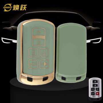 TOL1T1-Green-Gold Plating- Car Key Cover For Toyota