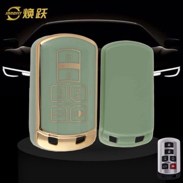 TOL1T1-Green-Gold Plating- Car Key Cover For Toyota