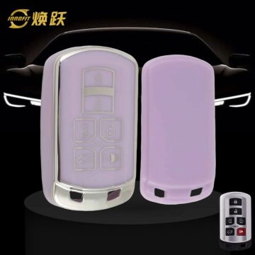 TOL1T1-Purple-Silver Plating- Car Key Cover For Toyota