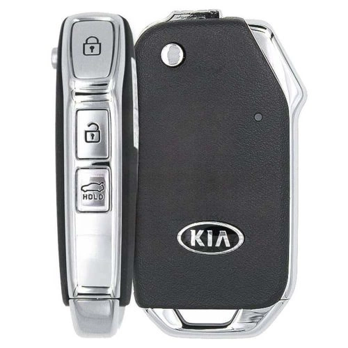 KIM2T1-Black-Silver Plating- Car Key Cover For Kia