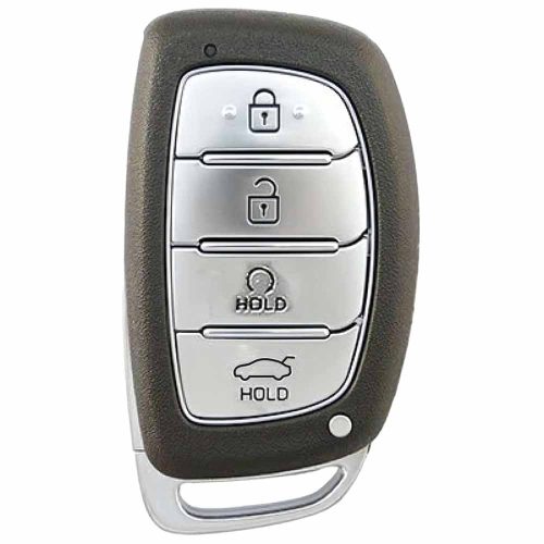 HYD4T1-White-Gold Plating- Car Key Cover For Hyundai