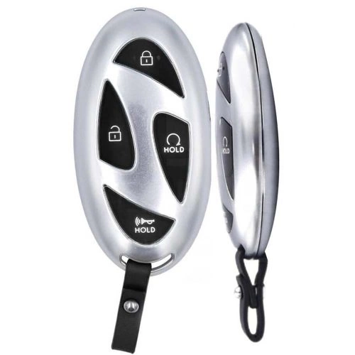 HYK3T1-White-Silver Plating- Car Key Cover For Hyundai