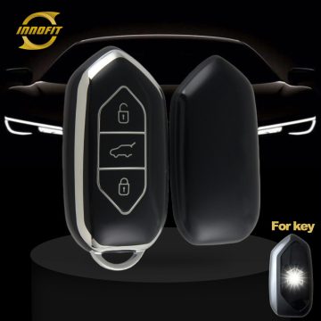 TGA1T1-Black-Silver Plating- Car Key Cover For Togg
