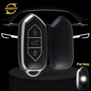 TGA1T1-Black-Silver Plating- Car Key Cover For Togg
